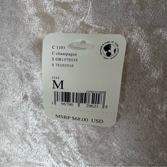 NEW Free People All Night Velvet Tunic Top in Champagne Size Medium - Picture 6 of 11